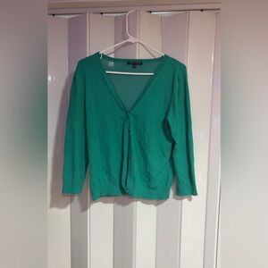 Cable & Gauge Green Knit Top